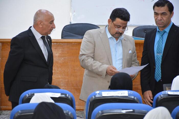 زيارة السيد مساعد رئيس الجامعة للشؤون العلمية إلى كلية العلوم التطبيقية - هيت