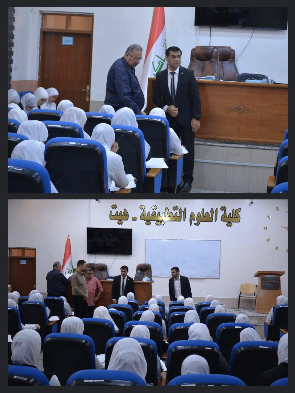 Continuous monitoring of final exams for upper-level students
