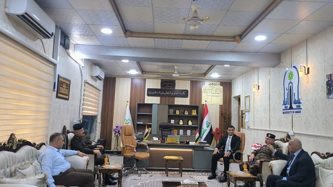 زيارة معاون آمر القاطع الثاني لحماية منشآت الأنبار