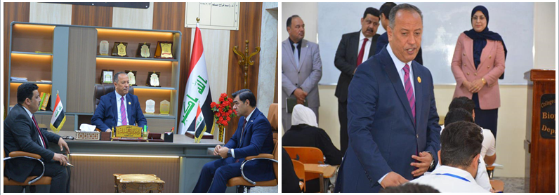 زيارة السيد رئيس الجامعة إلى كليتنا