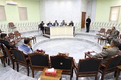 السيد رئيس جامعة الأنبار يواصل لقاءاته مع المواطنين