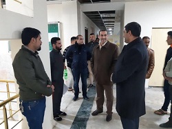 السيد رئيس الجامعة يجري زيارة تفقدية لمجمع الأقسام الداخلية لطلبة المجموعة الطبية وكلية الزراعة