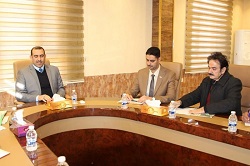 السيد رئيس الجامعة يلتقي بمنتسبي قسم الإعمار والمشاريع